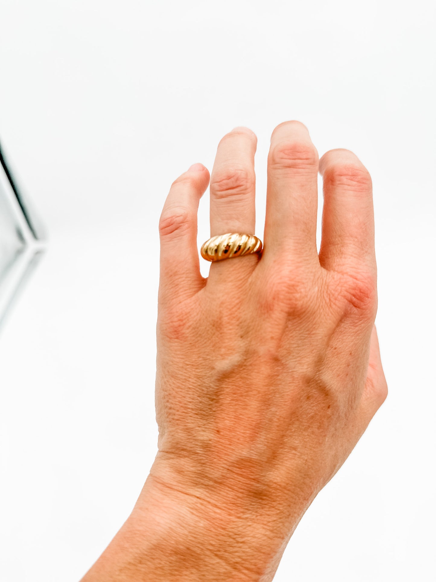 Gold Croissant Ring
