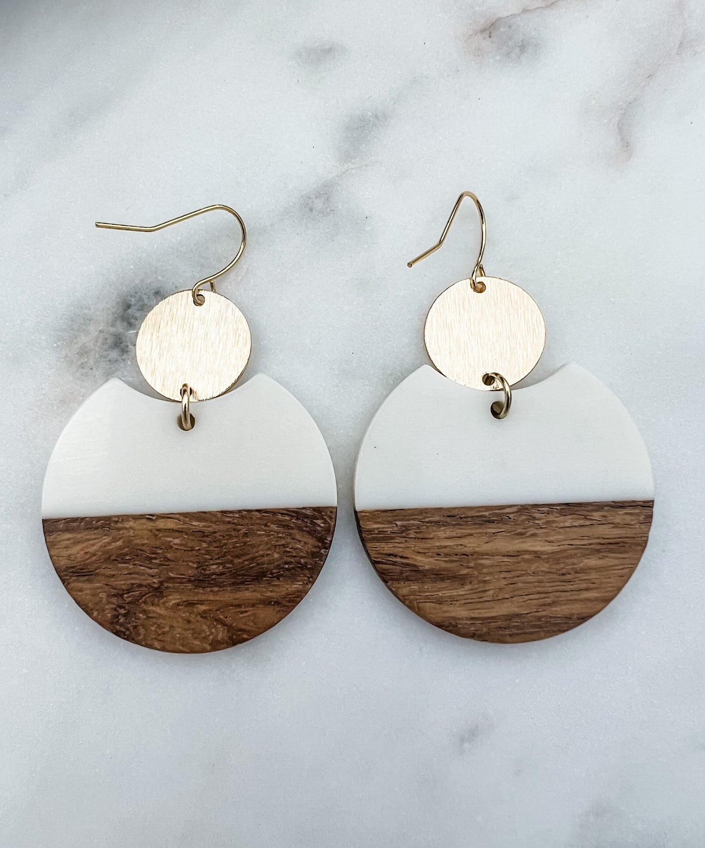 Wood Circle Earrings