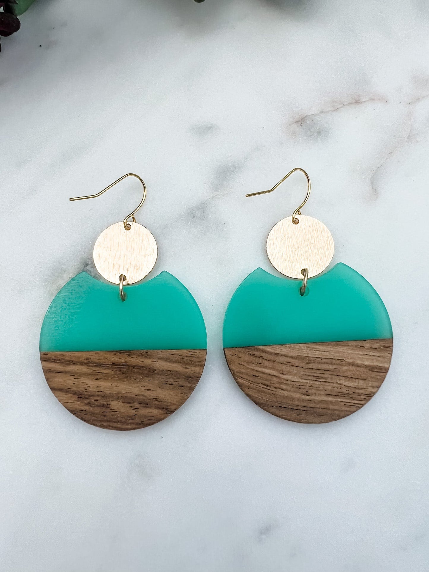 Wood Circle Earrings