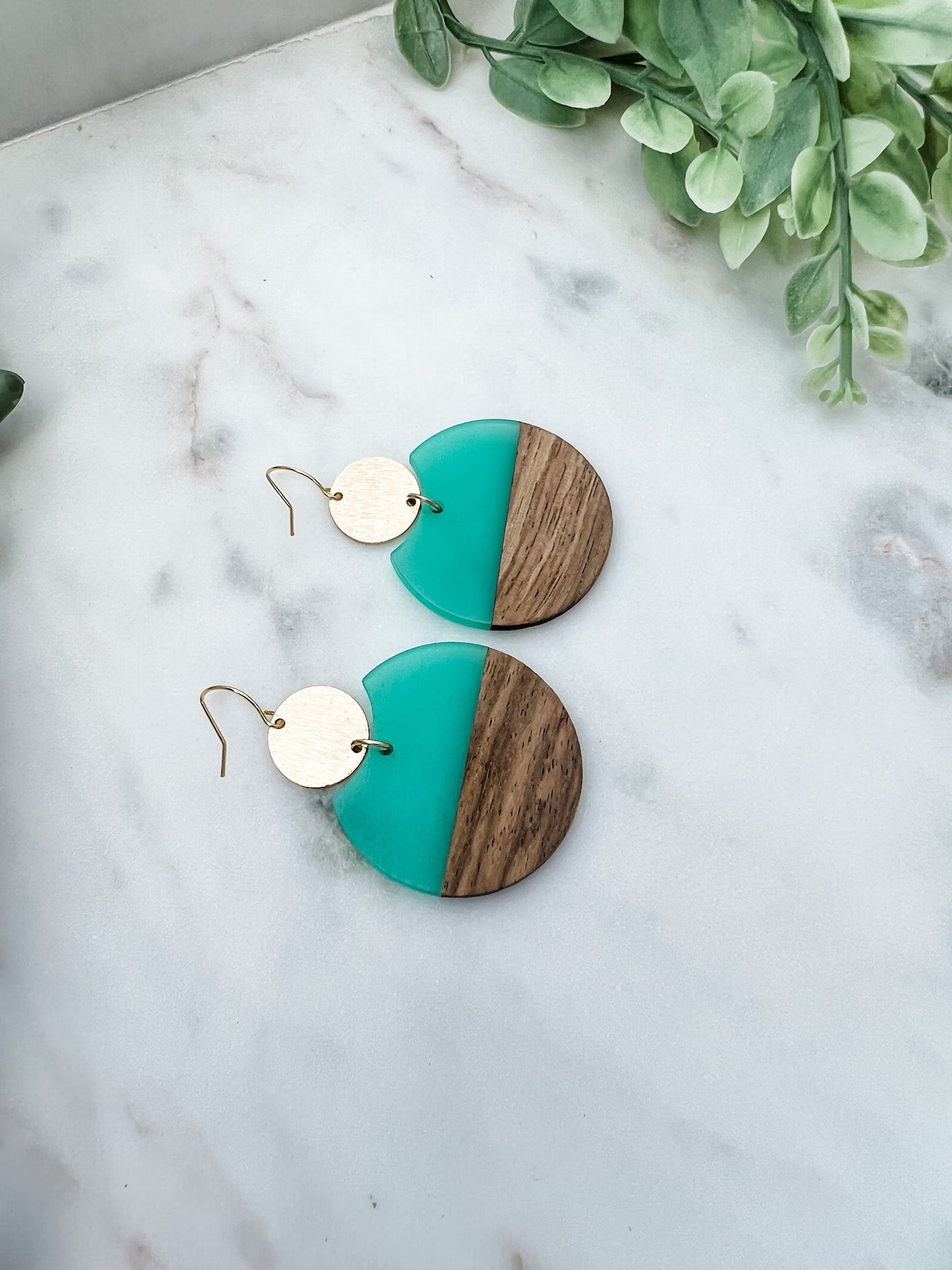 Wood Circle Earrings